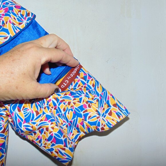 African Ladies Ethnic Dress Custom Fit & Flare 50s style Vibrant Dashiki Blue S - Picture 10 of 10